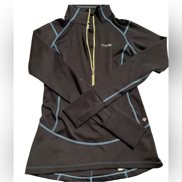 Columbia Titanium Women’s Small Black Pullover Top Omni-Wick Gorpcore Hiking - Picture 2 of 5